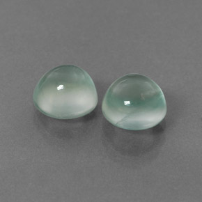 Prehnite naturale verde da  ct, taglio rotondo, trasparente