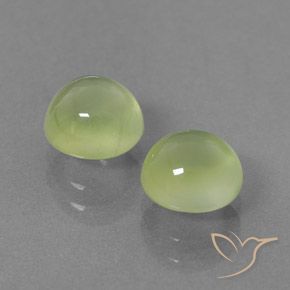 Gemme di Prehnite Verde chiaro naturale da 3.37 ct, Rotondo, Trasparente