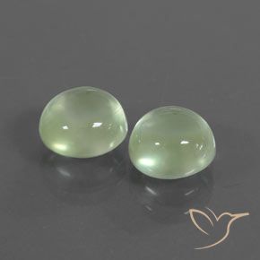 Gemme di Prehnite Verde Giallastro chiaro naturale da 2.63 ct, Rotondo, Trasparente