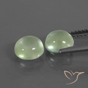 Gemme di Prehnite Verde Giallastro chiaro naturale da 2.63 ct, Rotondo, Trasparente