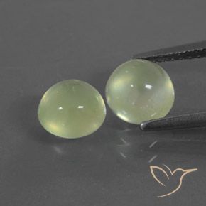 2.67ctw Naturale Verde giallastro Prehnite, Rotondo, Trasparente