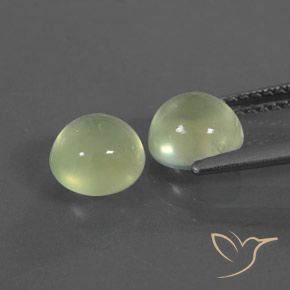 Gemme di Prehnite Verde giallastro naturale da 2.67 ct, Rotondo, Trasparente
