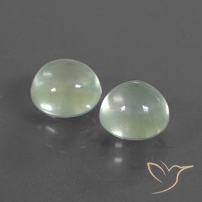 Gemme di Prehnite Verde molto chiaro naturale da 3.19 ct, Rotondo, Trasparente