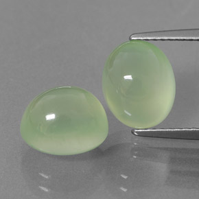 Prehnite naturale verde da 7,43 ct, trasparente, trasparente/traslucido