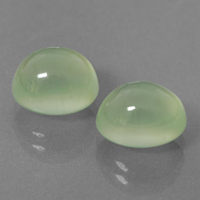 Prehnite naturale verde da 7,43 ct, trasparente, trasparente/traslucido