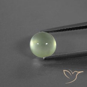 2.51ct Naturale Verde chiaro Prehnite, Rotondo, Trasparente
