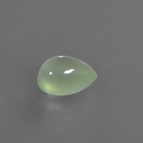 Prehnite Verde naturale da 3.15 ct, Forma a pera, Trasparente