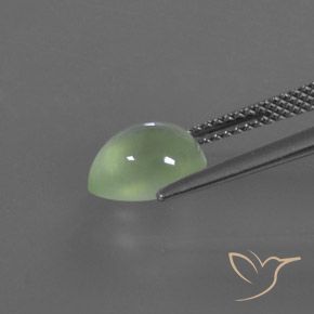 Prehnite Verde Pera Pallido naturale da 2.56 ct, Forma a pera, Trasparente