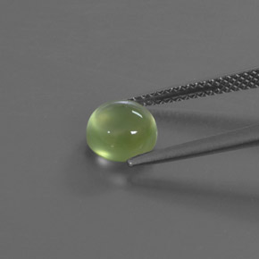 Prehnite Verde naturale da 1.86 ct, Taglio rotondo, Trasparente