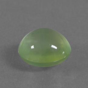 Prehnite naturale verde da 2,36 ct, taglio ovale, trasparente