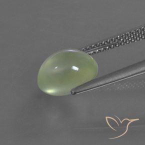 Prehnite Verde pallido naturale da 2.94 ct, Ovale, Trasparente