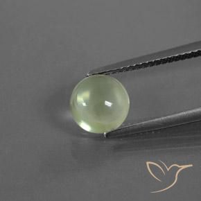 Prehnite Verde chiaro naturale da 1.73 ct, Rotondo, Trasparente