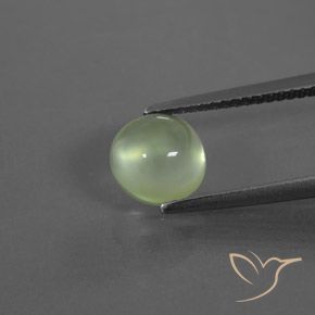 2.07ct Naturale Verde pallido Prehnite, Rotondo, Trasparente