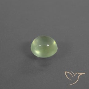 Prehnite Verde pallido naturale da 2.07 ct, Rotondo, Trasparente