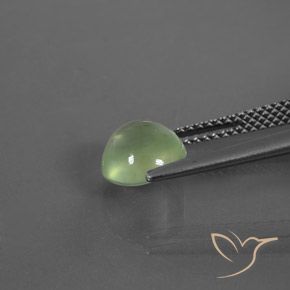 Prehnite Verde pallido naturale da 2.07 ct, Rotondo, Trasparente