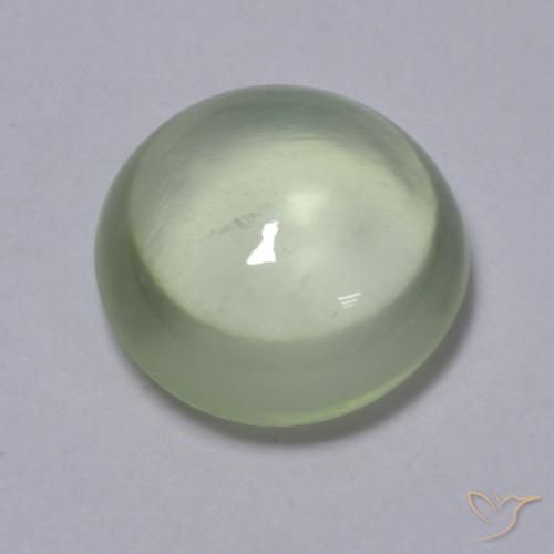 1.73ct Naturale Verde molto chiaro Prehnite, Rotondo, Trasparente
