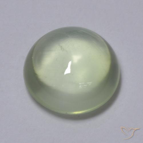 Prehnite Verde molto chiaro naturale da 1.73 ct, Rotondo, Trasparente