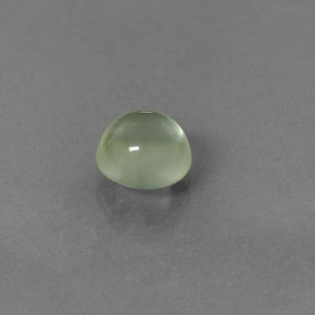 Prehnite naturale verde da 2,27 ct, taglio rotondo, trasparente