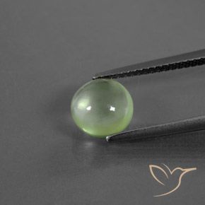 1.90ct Naturale Verde lime Prehnite, Rotondo, Trasparente
