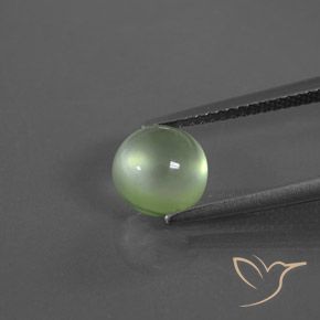 2.34ct Naturale Verde Pera Chiaro Prehnite, Rotondo, Trasparente