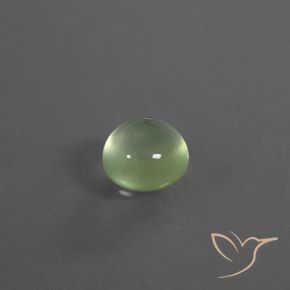 Prehnite Verde Pera Chiaro naturale da 2.34 ct, Rotondo, Trasparente
