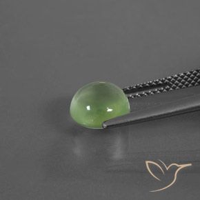 Prehnite Verde Pera Chiaro naturale da 2.34 ct, Rotondo, Trasparente