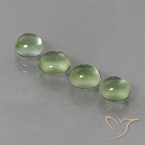 Gemme di Prehnite Giallo verde naturale da 5.38 ct, Rotondo, Trasparente