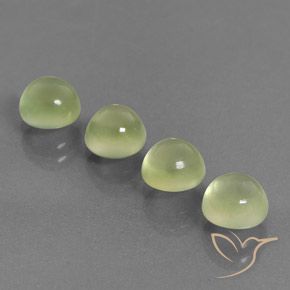 Gemme di Prehnite Giallo chiaro naturale da 5.60 ct, Rotondo, Trasparente