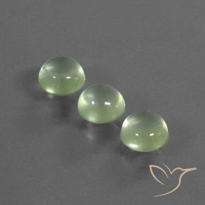4.55ctw Naturale Giallo chiaro Verde Prehnite, Rotondo, Trasparente