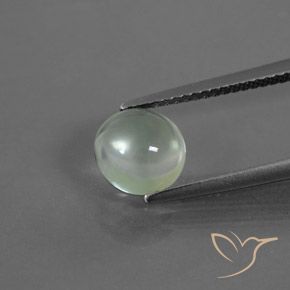 1.98ct Naturale Verde molto chiaro Prehnite, Rotondo, Trasparente