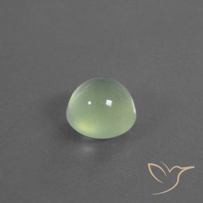 Prehnite Giallo verde naturale da 3.24 ct, Rotondo, Trasparente/Traslucido