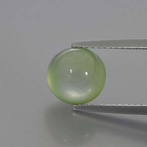 Prehnite naturale verde da 3,17 ct, trasparente, trasparente/traslucido
