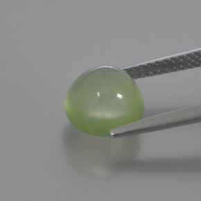 Prehnite naturale verde da 3,17 ct, trasparente, trasparente/traslucido