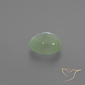 Prehnite Verde molto chiaro naturale da 2.14 ct, Ovale, Trasparente/Traslucido