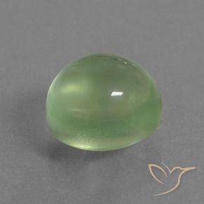 Prehnite Verde lime naturale da 2.87 ct, Ovale, Trasparente