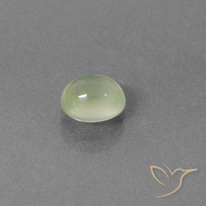 Prehnite Giallo verde naturale da 1.33 ct, Ovale, Trasparente/Traslucido
