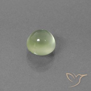 Prehnite Verde chiaro naturale da 2.12 ct, Rotondo, Trasparente/Traslucido