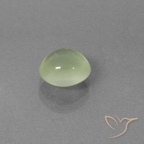 Prehnite Verde pallido naturale da 2.14 ct, Ovale, Trasparente/Traslucido