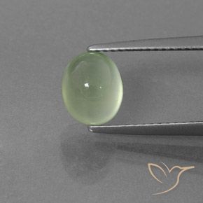 2.33ct Naturale Verde chiaro Prehnite, Ovale, Trasparente/Traslucido
