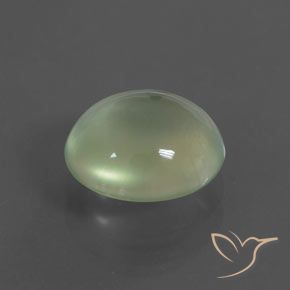 Prehnite Verde chiaro naturale da 2.15 ct, Ovale, Trasparente