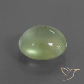 Prehnite Verde lime naturale da 2.43 ct, Ovale, Trasparente