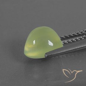Prehnite Verde lime naturale da 2.18 ct, Ovale, Trasparente/Traslucido