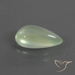 Prehnite Verde molto chiaro naturale da 1.99 ct, Forma a pera, Trasparente