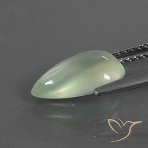 Prehnite Verde molto chiaro naturale da 1.99 ct, Forma a pera, Trasparente
