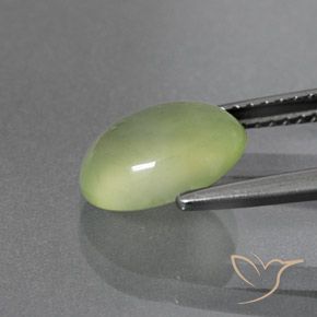Prehnite Giallo verde naturale da 2.66 ct, Ovale, Trasparente/Traslucido