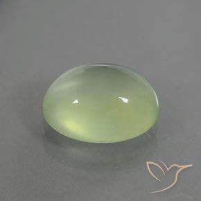 Prehnite Verde lime naturale da 2.68 ct, Ovale, Trasparente