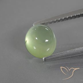 1.70ct Naturale Verde lime Prehnite, Ovale, Trasparente/Traslucido
