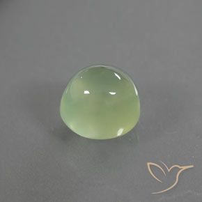 Prehnite Verde lime naturale da 1.70 ct, Ovale, Trasparente/Traslucido