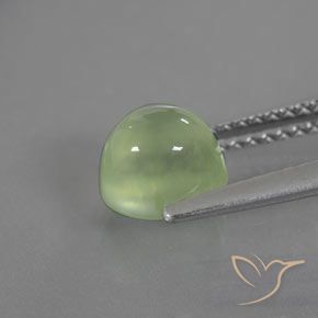 Prehnite Verde lime naturale da 1.70 ct, Ovale, Trasparente/Traslucido