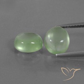 Gemme di Prehnite Giallo chiaro Verde naturale da 4.98 ct, Ovale, Trasparente